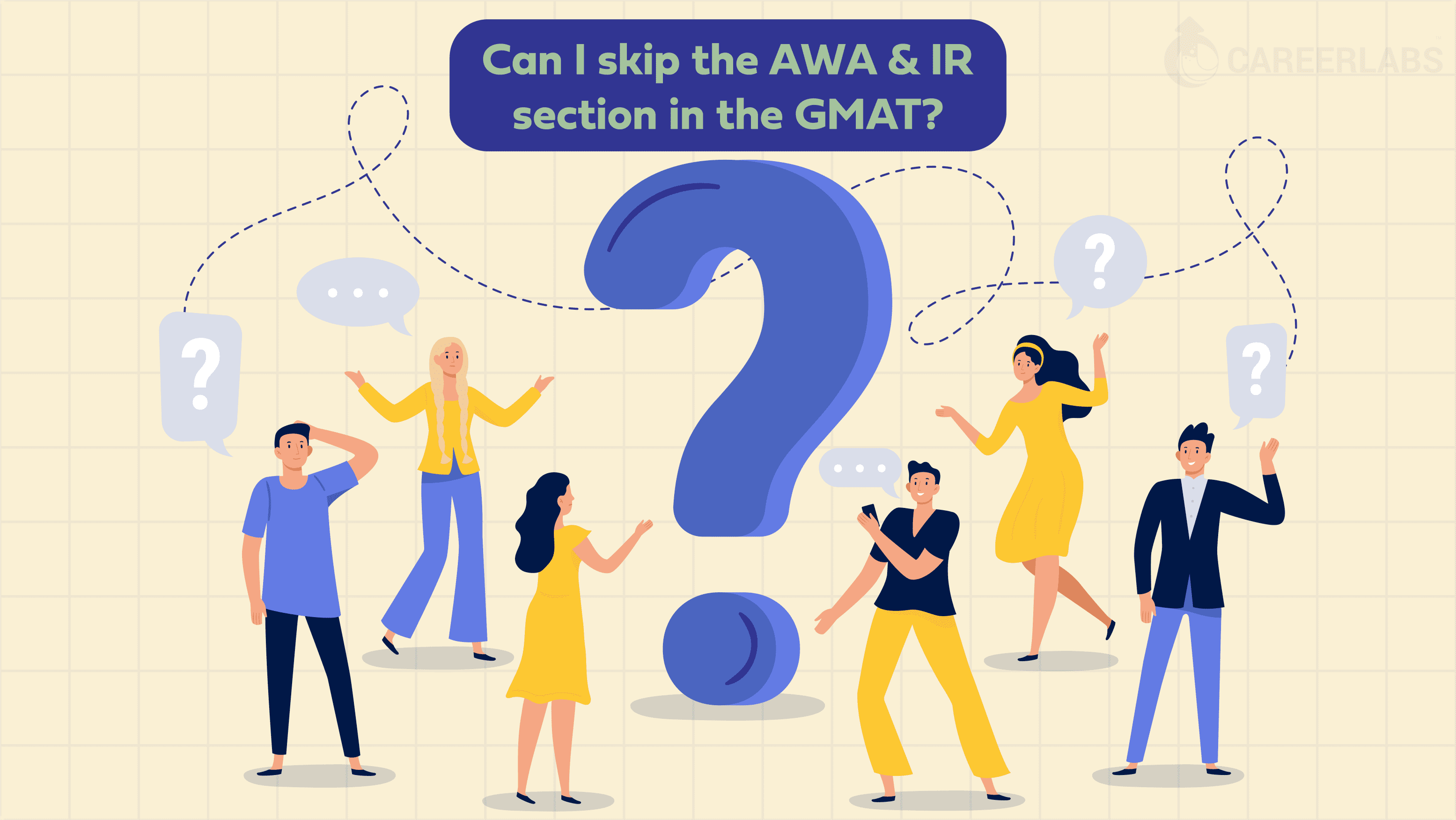 Can I skip AWA and IR Section in GMAT?
